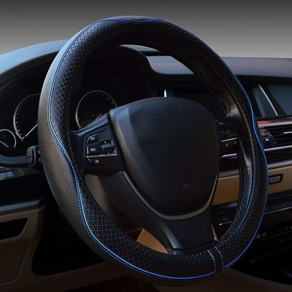 Car Steering Wheel Cover, Anti-Slip, Safety, Soft, Breathable, Heavy Duty, Thick